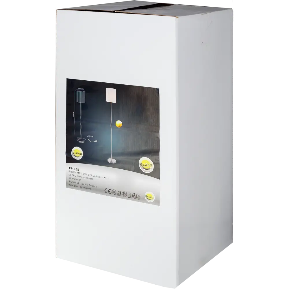 Торшер «Globo» 1xE27x60 Вт, цвет никель 18737730 STLM-2131929  - Вид №6