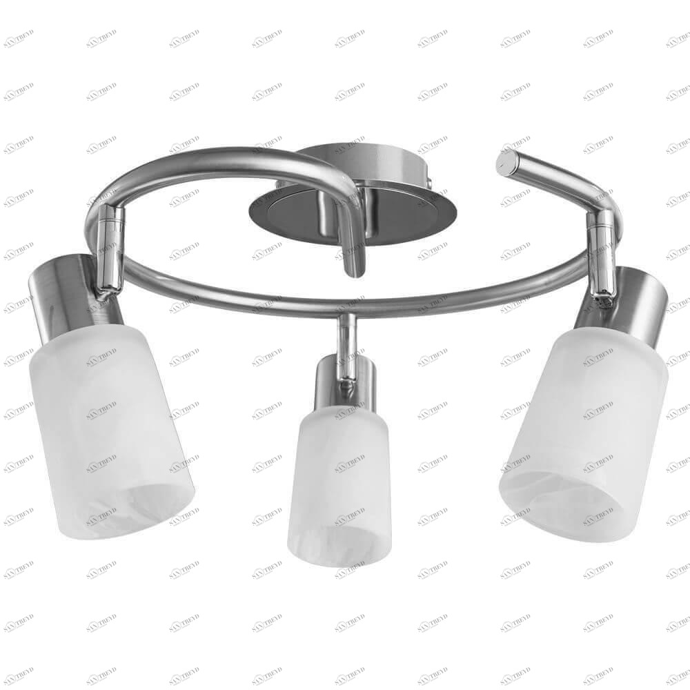 Спот потолочный белый с 3 стеклянными плафонами Arte Lamp A4510PL-3SS ARTE LAMP A4510 00-3927024 Белый 