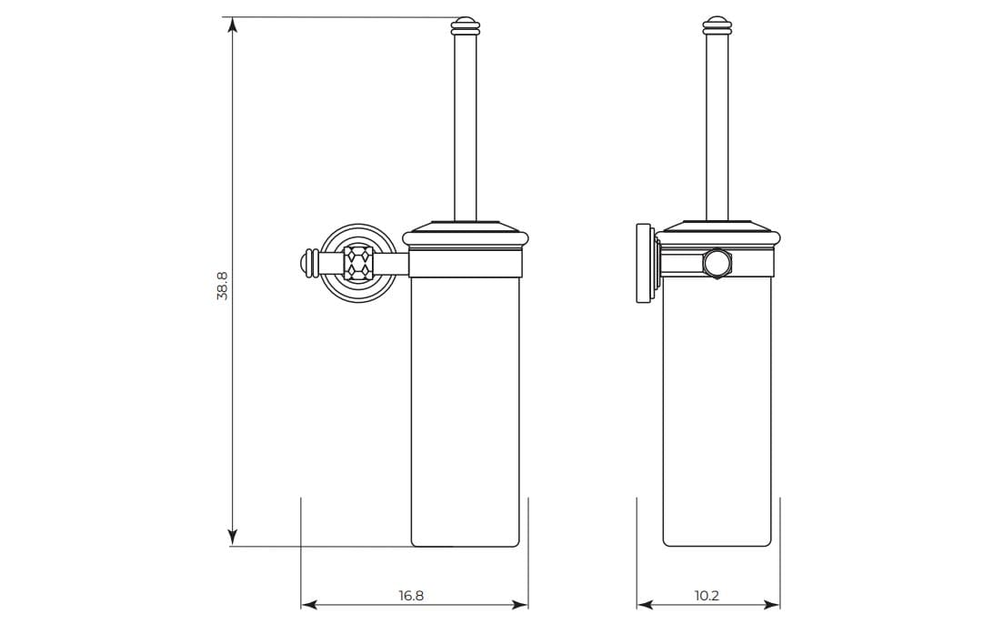 Керамическая настенная туалетная щетка Gaia Mobili Complements ARCH-00018099 - Вид №1