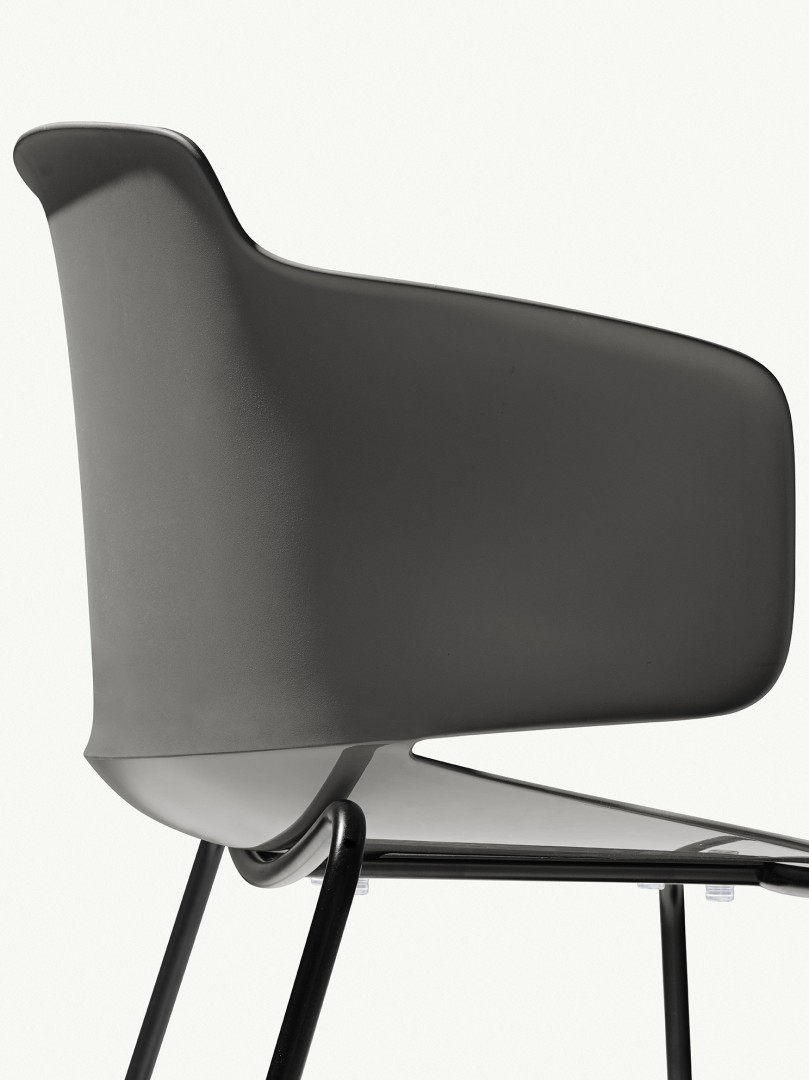 Classy 1091 Кресло со стальным каркасом, 4 ножки. Полипропиленовая оболочка. Et al. Classy - Вид №6