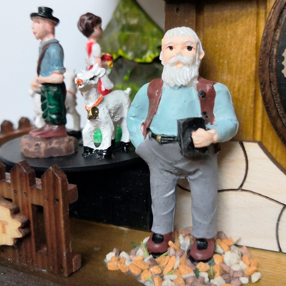 Часы настенные деревянные орех с кукушкой Sars 8MT SARS ДИЗАЙНЕРСКИЕ 00-3967481 Коричневый  - Вид №5