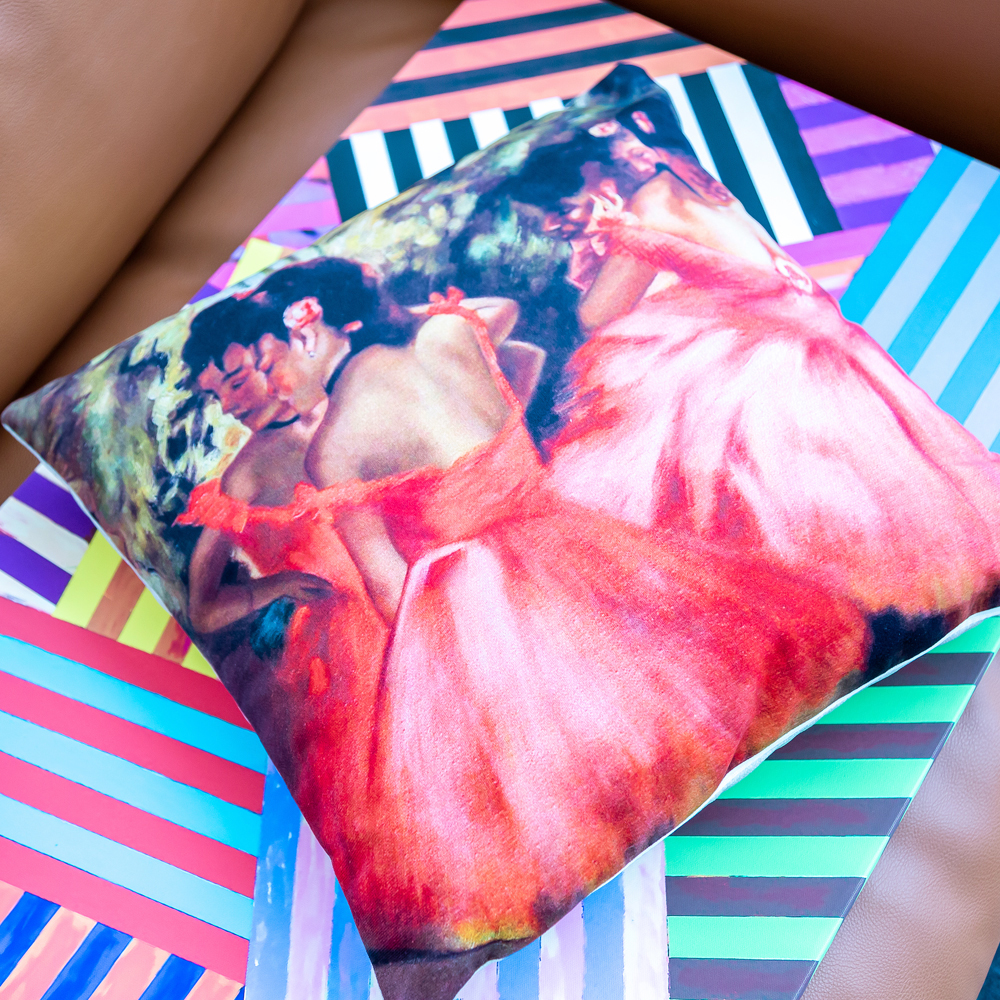 4113119 Арт-подушка «Балерины в розовом» Object Desire  - Вид №1