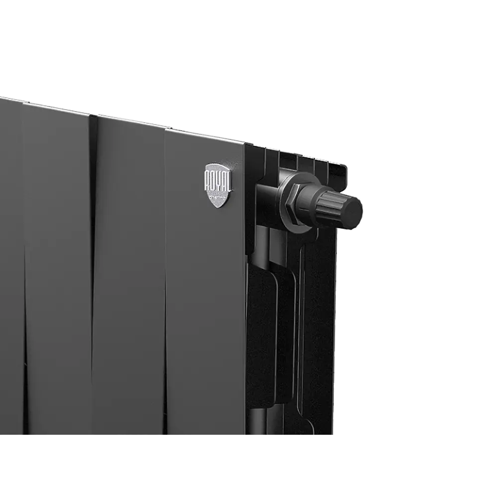 Радиатор секционный Royal Thermo Pianoforte VDR 200/100 20 секций нижнее правое подключение биметалл черный 86733742 STLM-2023140  - Вид №3
