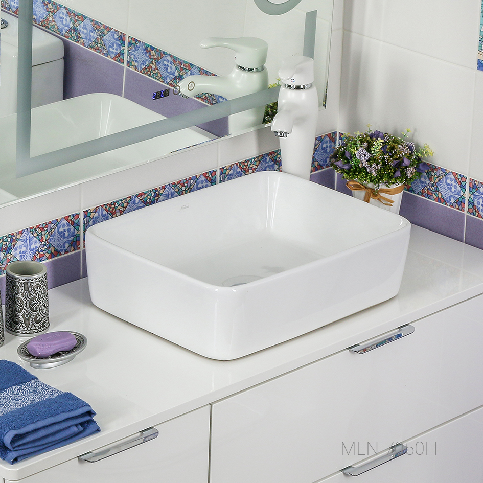 Накладная раковина melana mln-7050h 7050H-805 - Вид №3