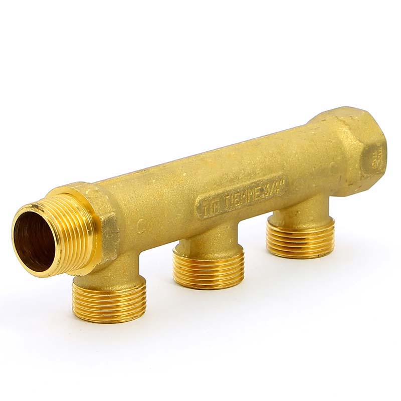 Коллектор НВ 3/4" TIEMME 3 выхода 3/4"ЕК 50мм 1910017 - Вид №2
