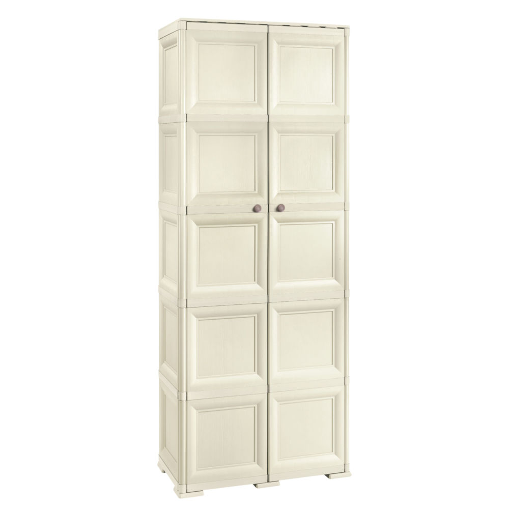 Шкаф платяной двустворчатый пластиковый белый 203 см Omnimodus TONTARELLI ДЛЯ ЖИЗНИ 012107 Белый  - Вид №2