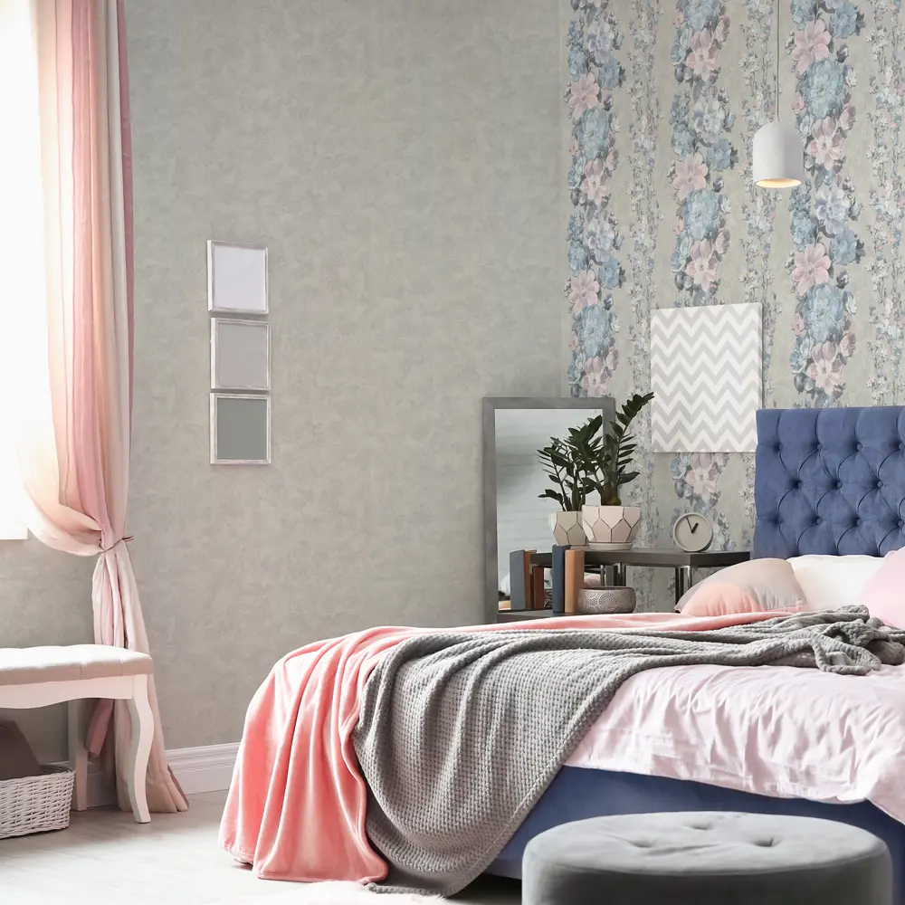 Обои флизелиновые Wall Decor Клэр серые 1.06 м 75074-46 83235921 STLM-2193056 - Вид №3