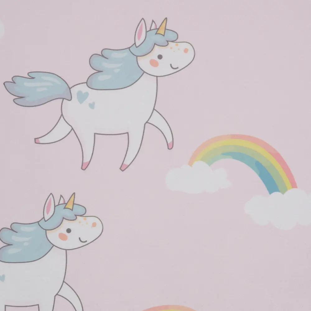 Тюль на ленте Единорог 250х260 см цвет розовый SEASONS STLM-2015587 - Вид №2