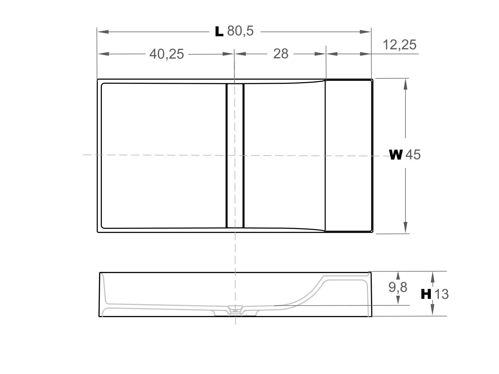 Прямоугольная столешница из твердой поверхности Inbani Paral ARCH-00105234 - Вид №4