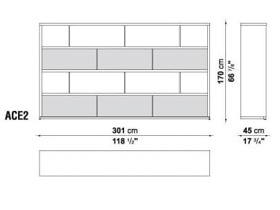 Высокий офисный книжный шкаф B&B Italia Project AC Executive ARCH-00014817 - Вид №2