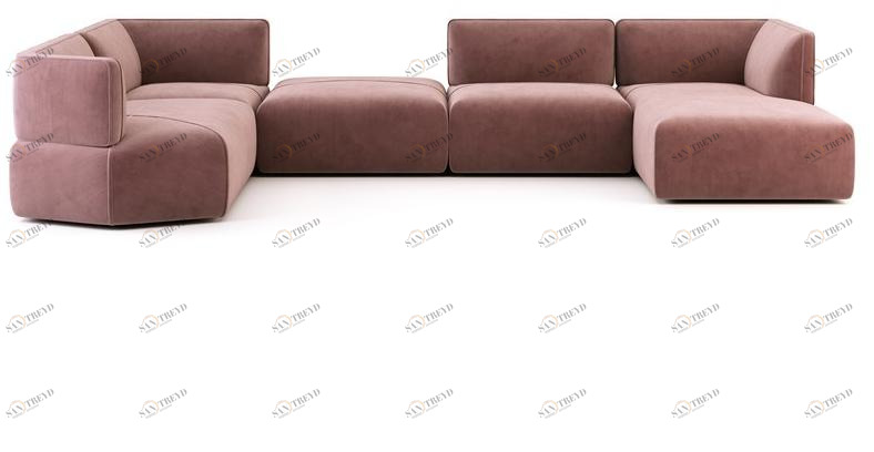Domkapa Модульный диван в бархате sun-id-1468565