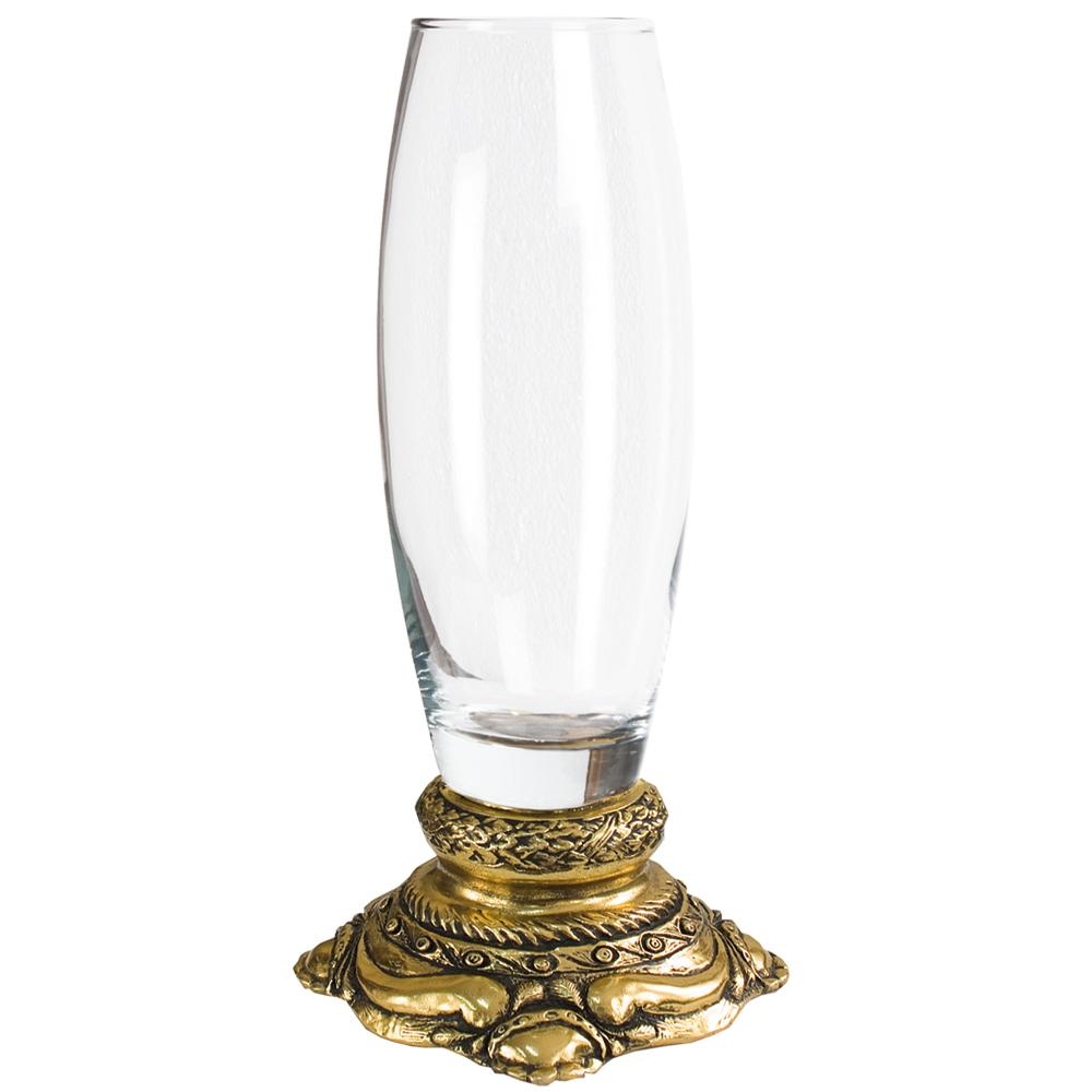 22547 BOGACHO Ваза 3 Бронза мрамор / стекло 