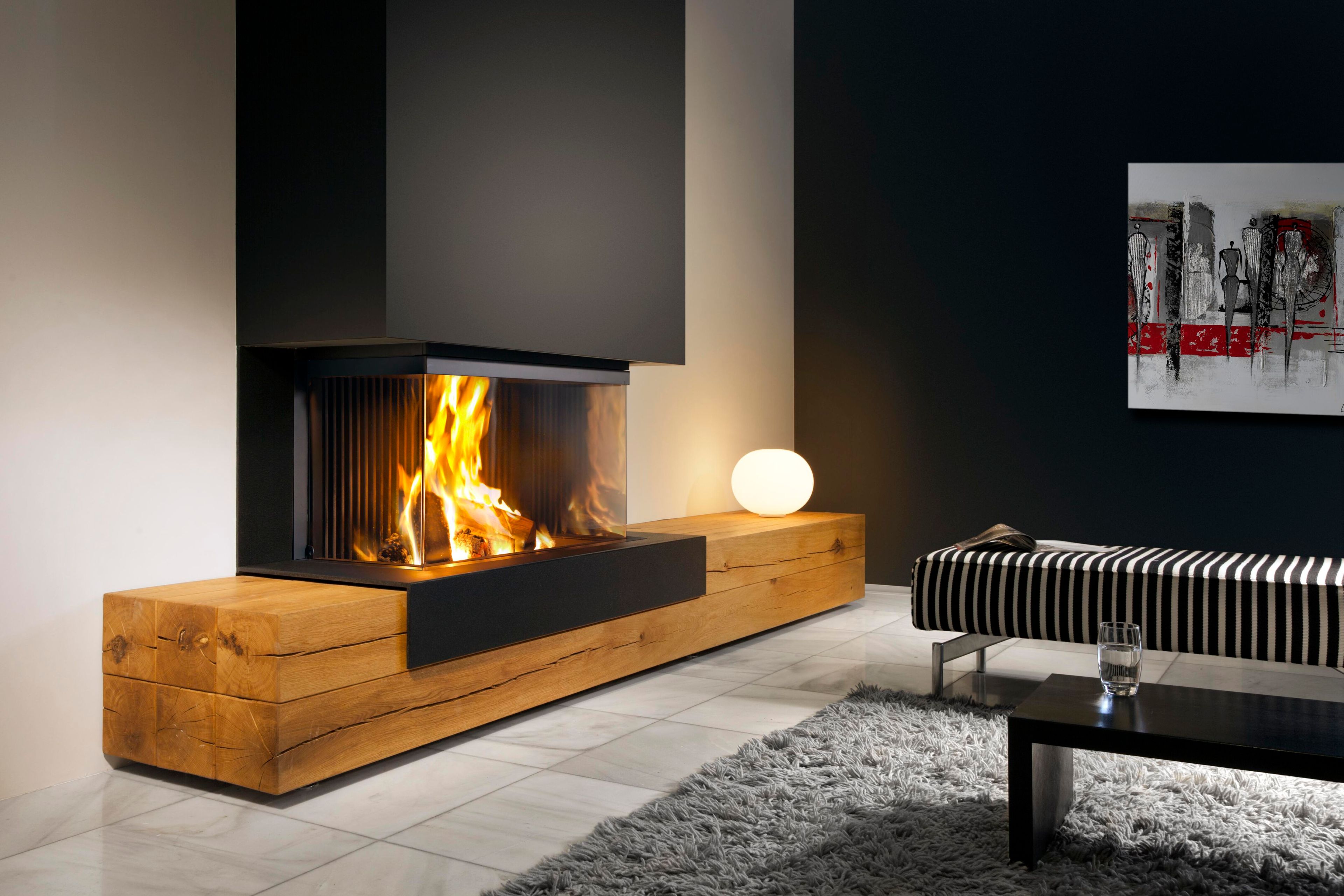 Дровяной камин с тройным фасадом KALFIRE W90/47S ARCH-00053619 - Вид №2