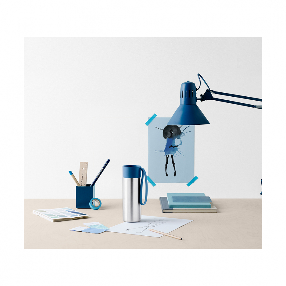 EVA SOLO 567455 Термос To Go, 350 мл, тёмно-синий Нержавеющая сталь, силикон, пластик  - Вид №5