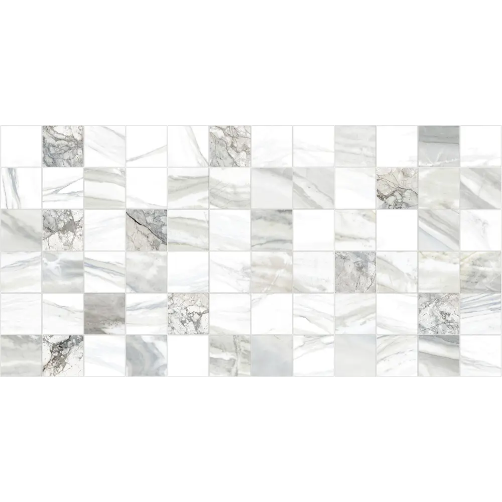 Плитка настенная Alma Ceramica Mercury 24.9x50 см 1.1205 м² цвет серый 84723457 STLM-2053180