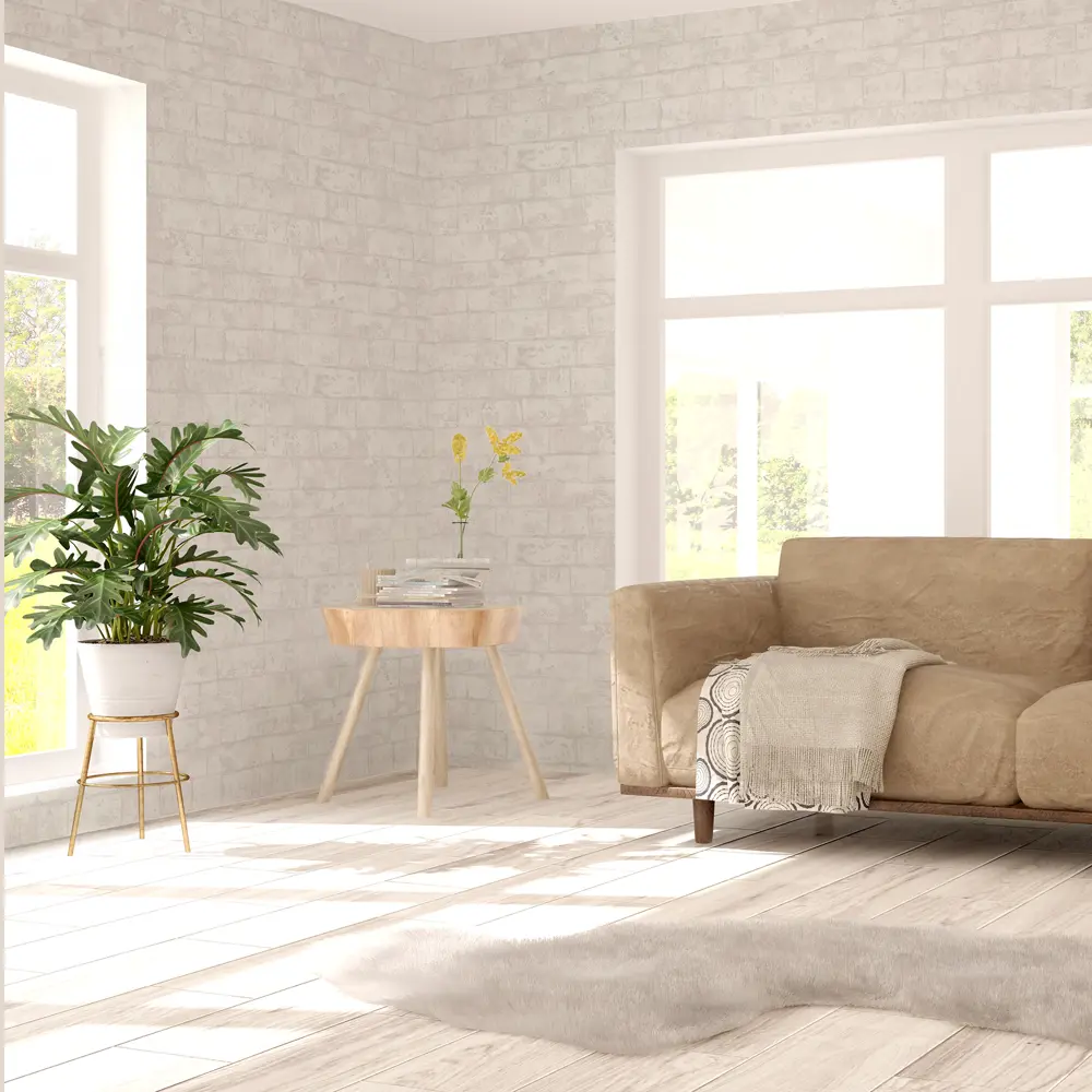 Обои флизелиновые Palitra Life Brick белые 1.06 м PL71412-11 82424605 STLM-2181581 - Вид №3