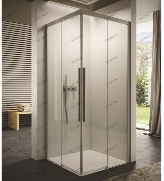 DISENIA Квадратная стеклянная душевая кабина с раздвижной дверью Space sun-id-1391520