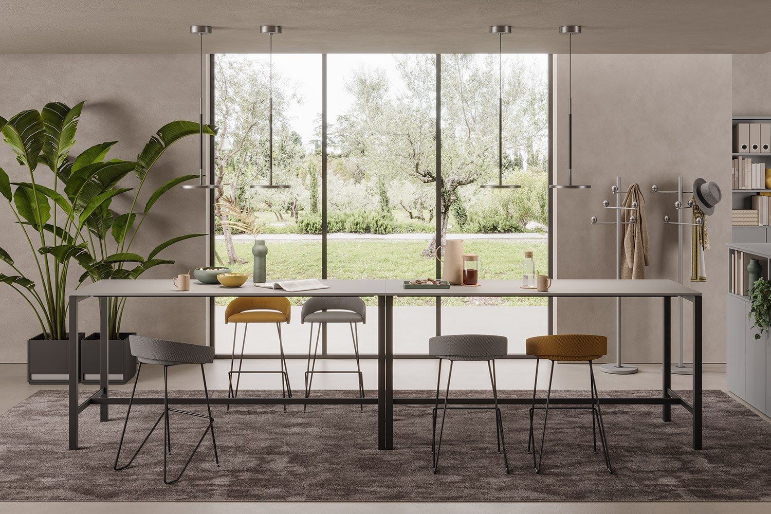 Высокий деревянный прямоугольный стол PROF десять ARCH-00149342 - Вид №2