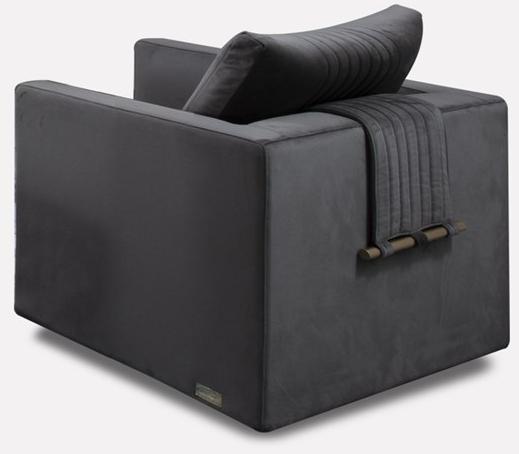 MORADA Вращающееся бархатное кресло с подлокотниками Dado Dado royal ac - Вид №2