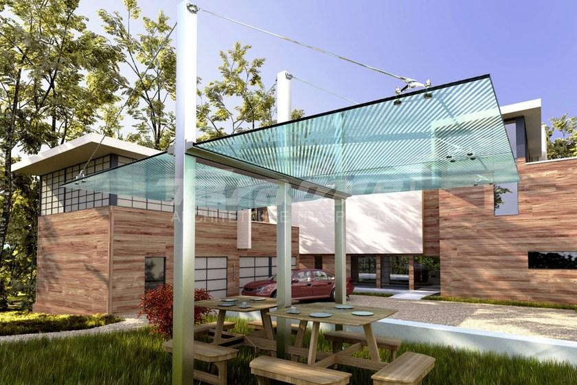 FARAONE Многофункциональный стеклянный навес sun-id-1353424 - Вид №3