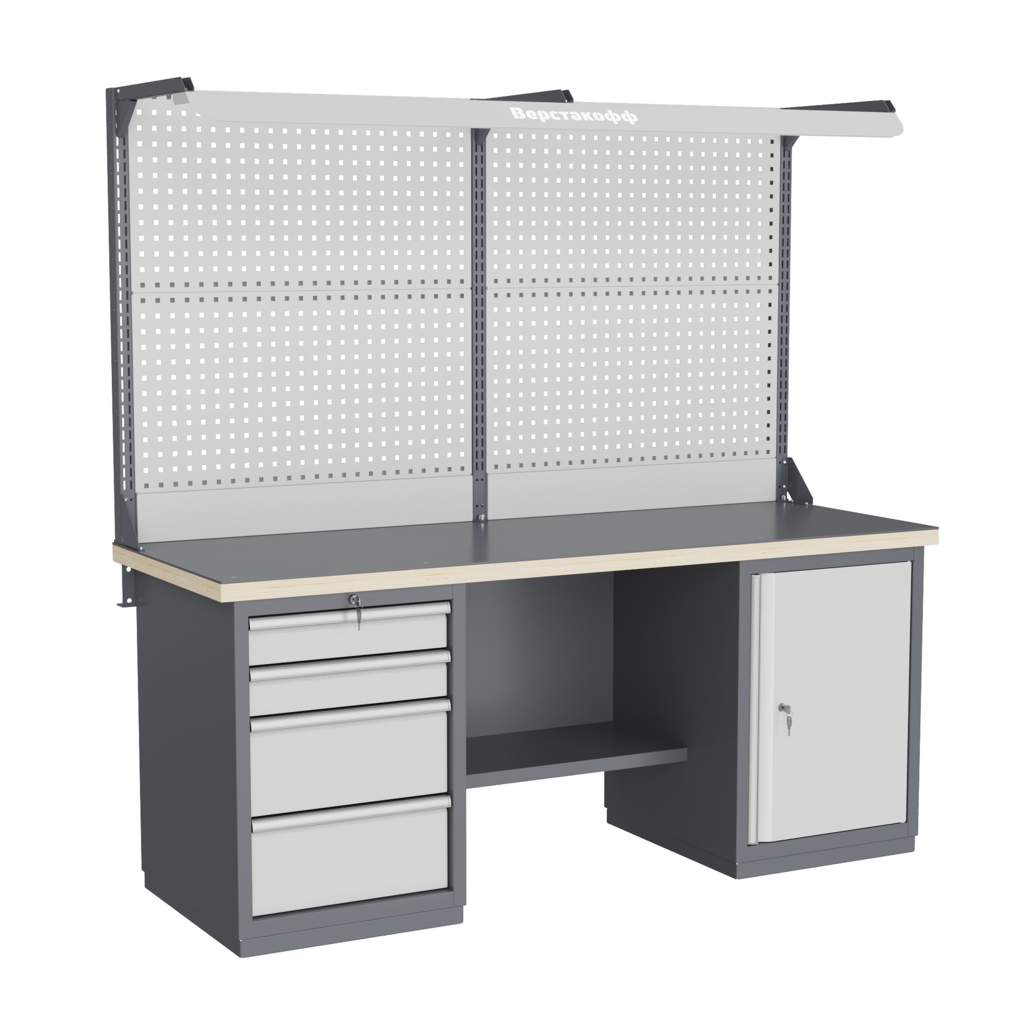 Верстак слесарный FBK 205.47.4-2F Верстакофф 216223