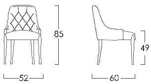 Jetclass Стул из ткани Dixon Jdx302  - Вид №1