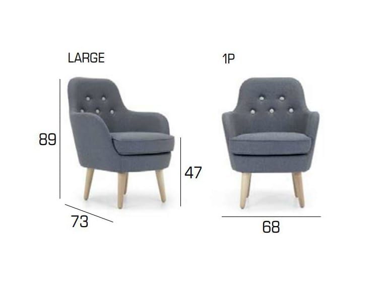 Тканевое кресло Domingo Salotti Cornell ARCH-00095910 - Вид №4