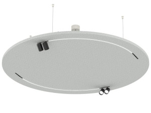 Подвесная акустическая панель из ПЭТ со встроенным освещением