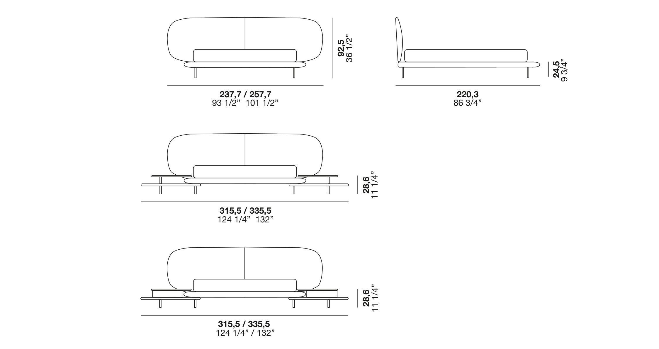 Мягкая кровать из ткани с мягким изголовьем Alf DaFrè Neyõ ARCH-00100012 - Вид №17