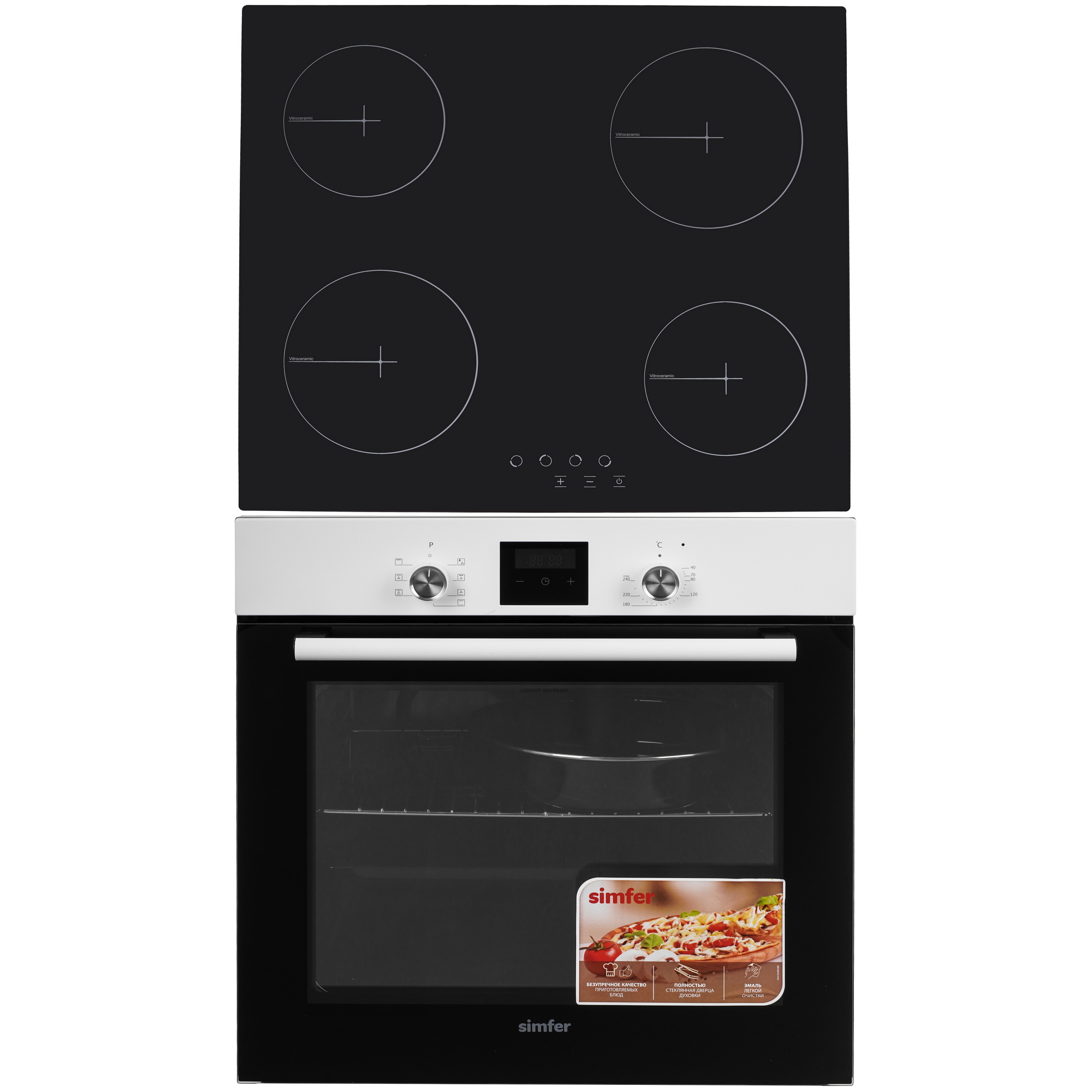 9280263 Духовой шкаф электрический Simfer B6EW56070 + Варочная поверхность электрическая Simfer H60D14B000 STDN-0125753