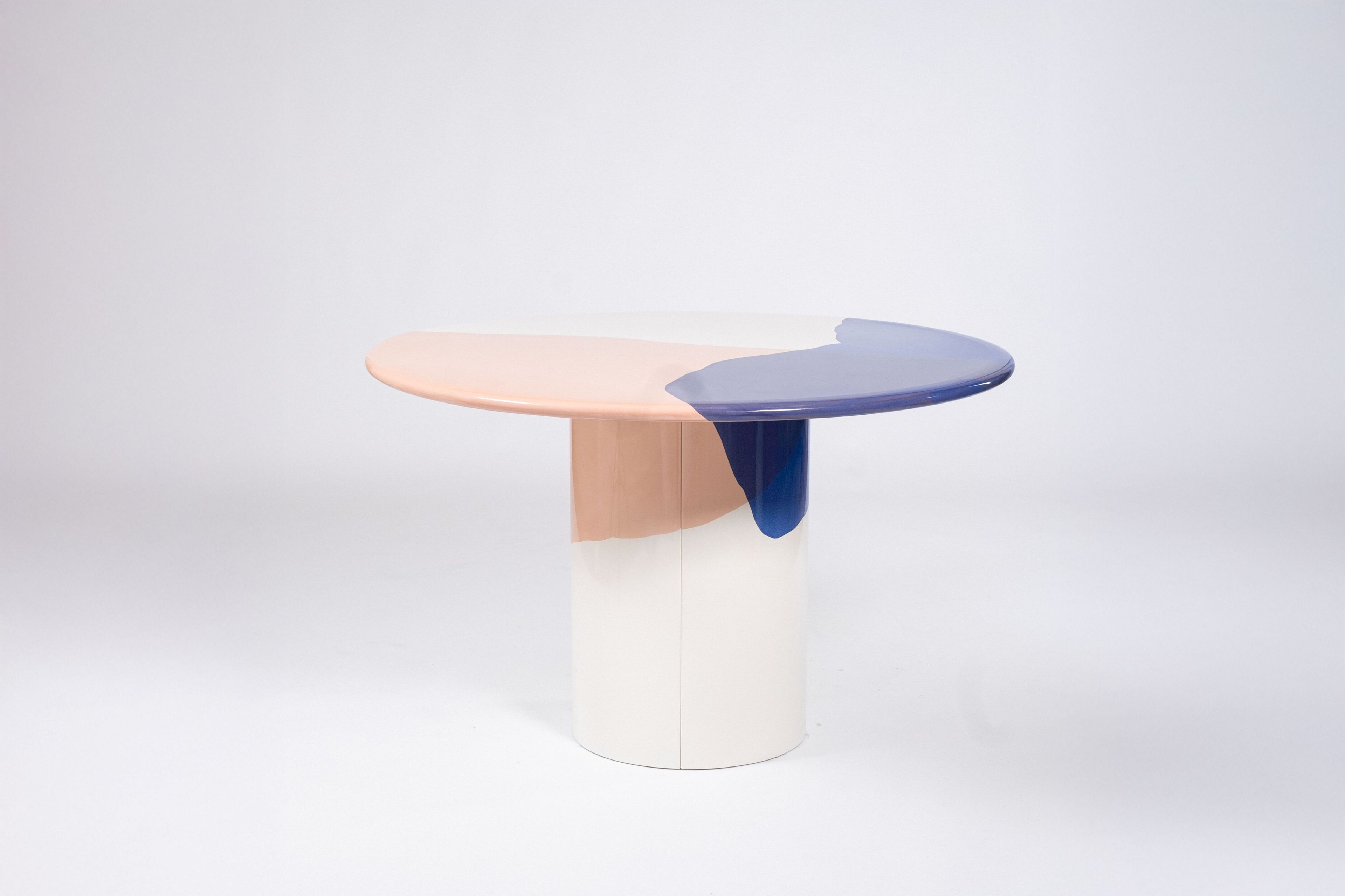 Круглый обеденный стол из эмалированной стали Patrick Jouin Edition Drop ARCH-00094162 - Вид №4