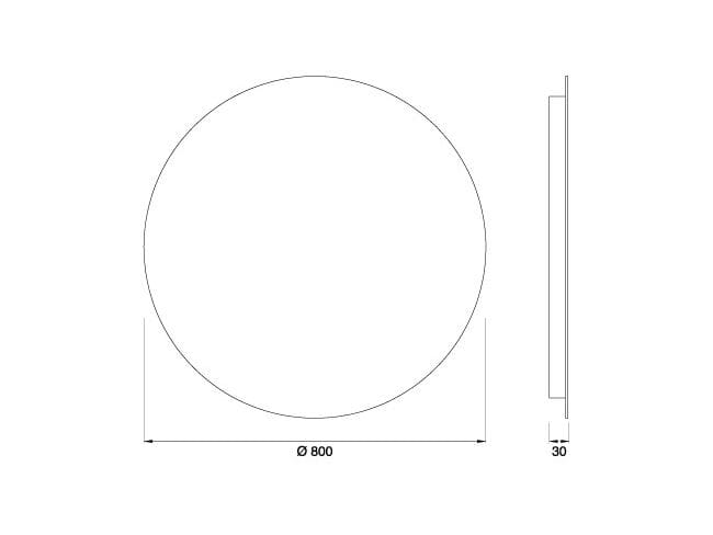 Круглое настенное зеркало для ванной комнаты CEADESIGN зеркала ARCH-00020376 - Вид №2