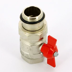 Кран шаровой НВ с разъемным соединением и уплотнением IDEAL бабочка ITAP 1"