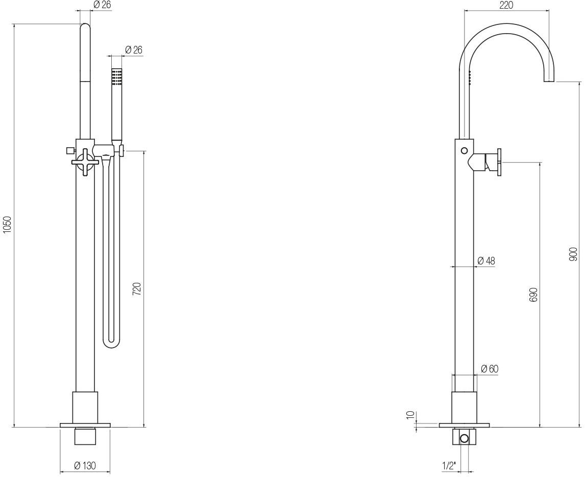 GEDA Подставка для ванной Hugò Pvh Santreyd Hugo - Вид №1