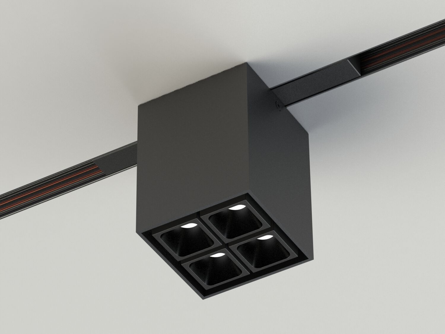 Алюминиевый утопленный квадратный светодиодный прожектор Lucifero's Mini Track-included ARCH-00077247 - Вид №2