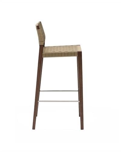 Andreu World Высокий табурет из дуба с подставкой для ног и спинкой Valeria Bq7514-bq7523 - Вид №1