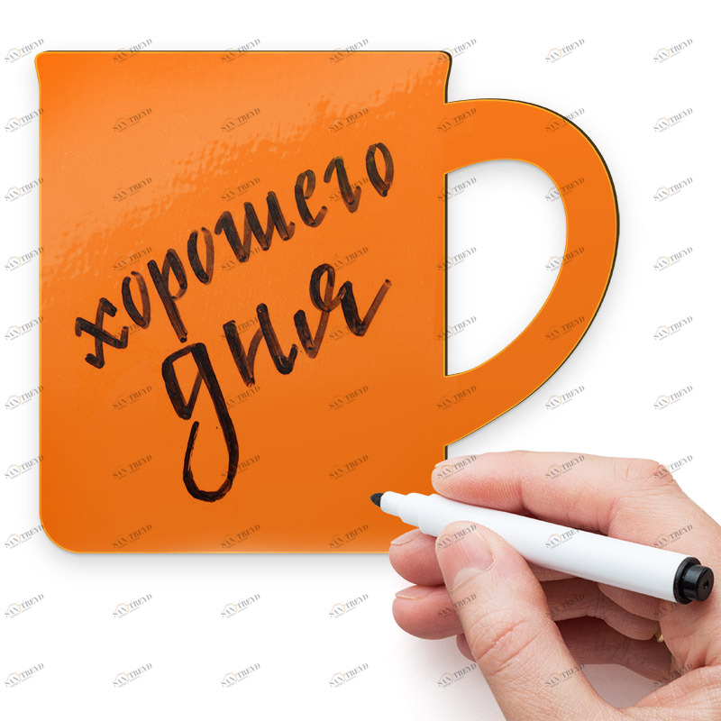 Магнит для записей "Кружка" Melompo MELOMPO  00-3871407 Оранжевый 