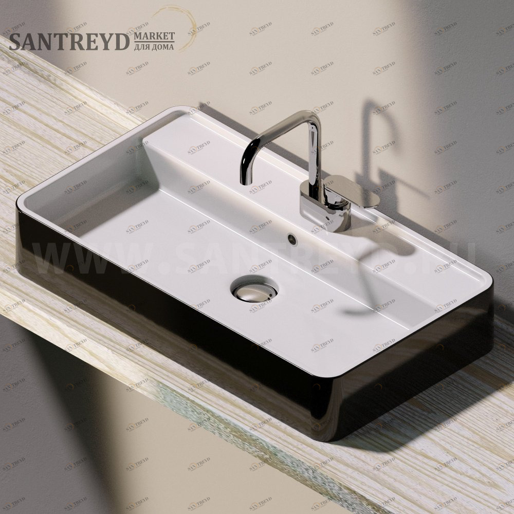 MW75PRBICOLOR Накладная раковина на столешницу  прямоугольная Ceramica Flaminia Miniwash