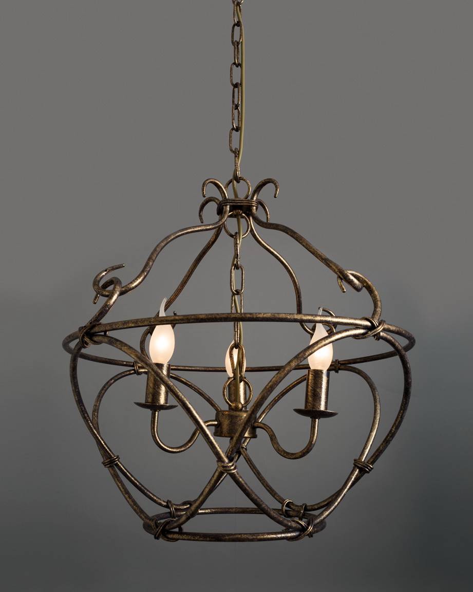 Подвесная люстра Arte Lamp Bellator A8960SP-3GA медь ARTE LAMP BELLATOR, ШАР 056408 Медь  - Вид №2