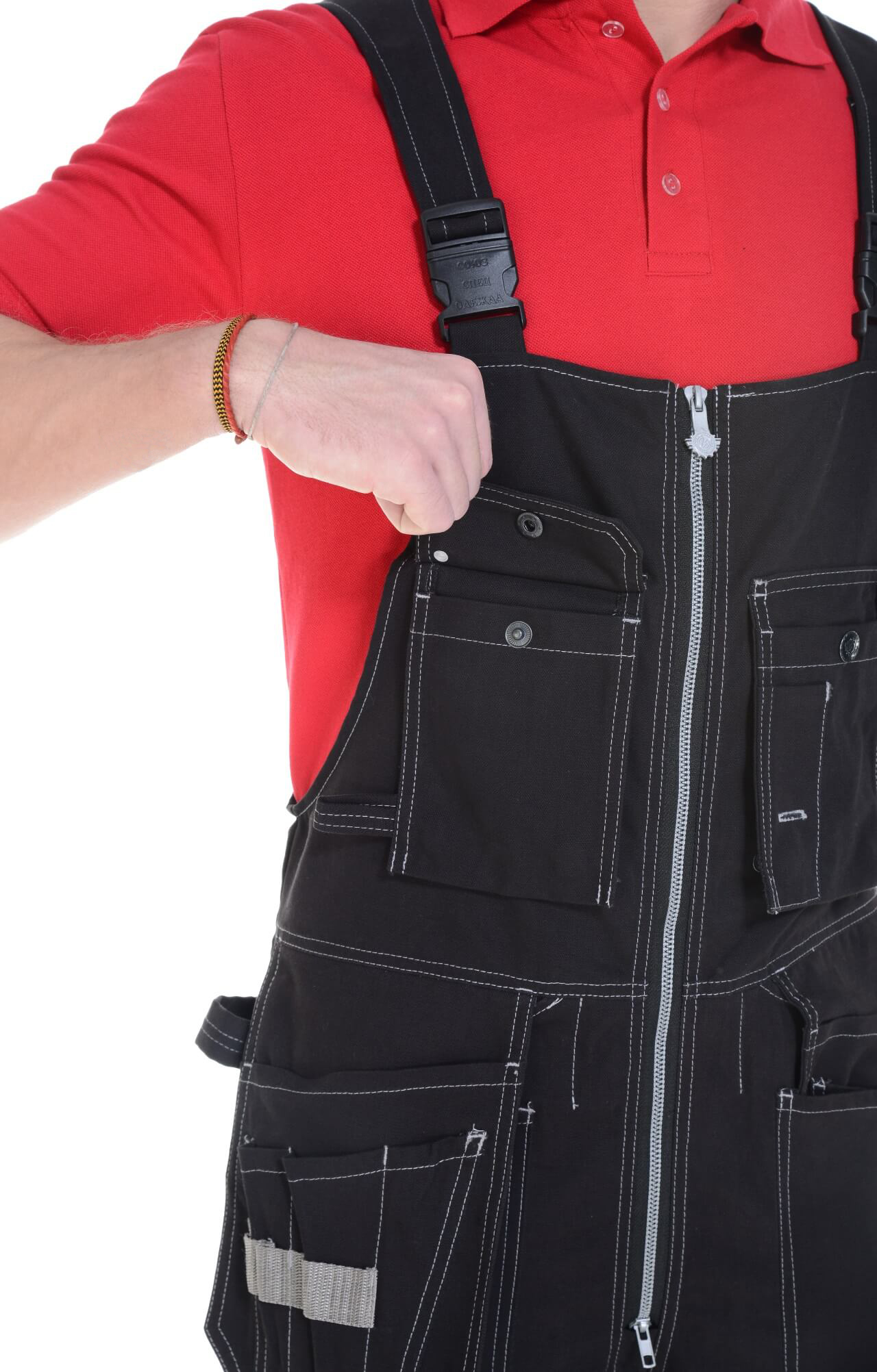 62309 Полукомбинезон  черный Union Space  Летняя спецодежда  размер 52-54/170-176  - Вид №6