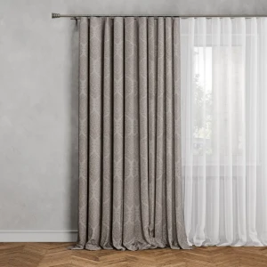 Штора на ленте Арба 160x260 см цвет какао 89375988 STLM-2059535