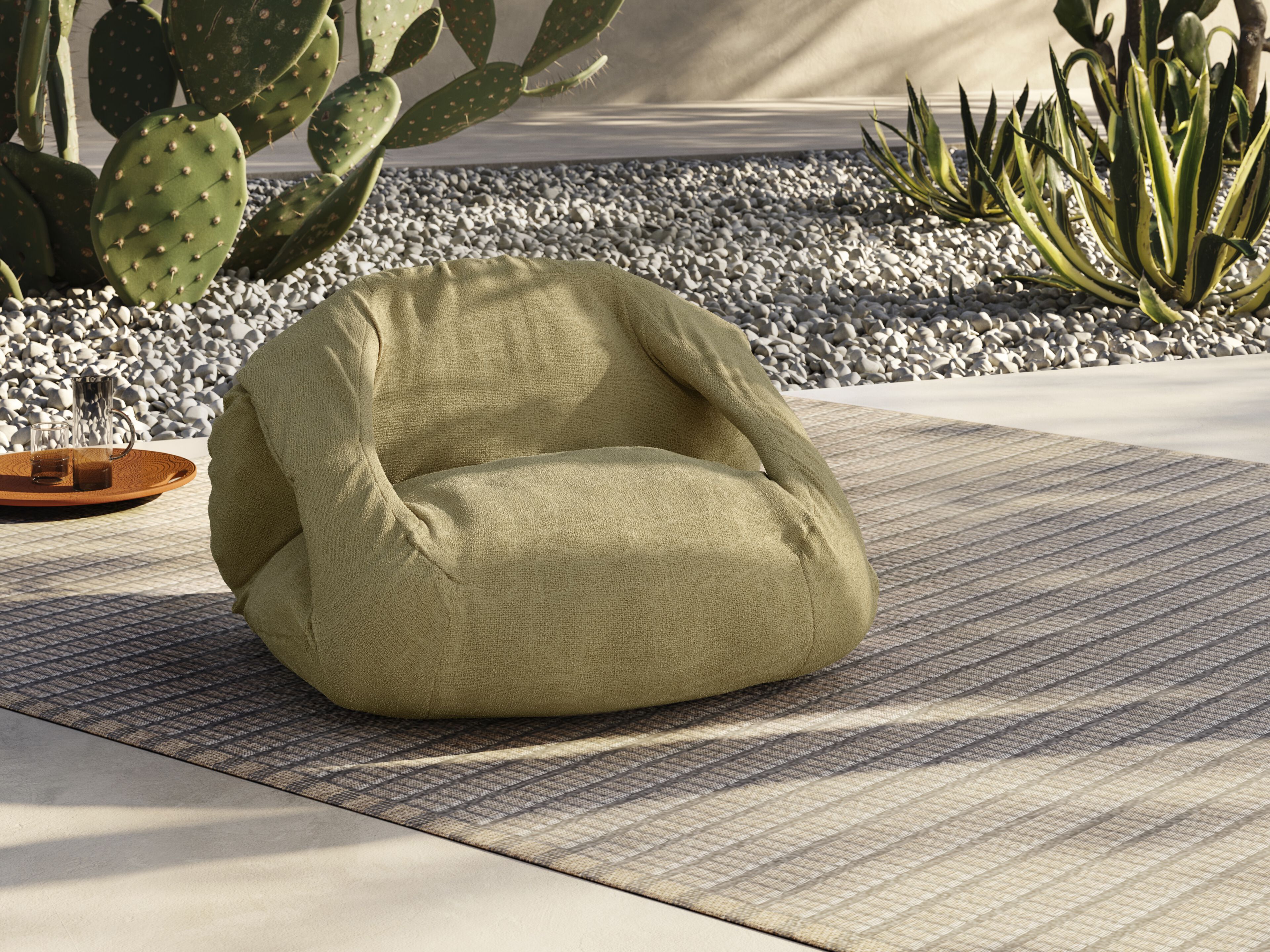 Пуф мешок ткани Natuzzi Italia TERRA ARCH-00028678 - Вид №7