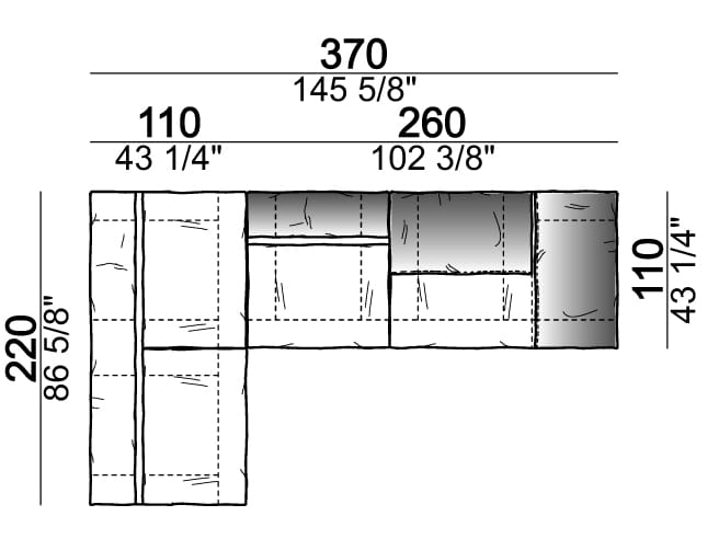 Секционный кожаный диван Arketipo CRAZY DIAMOND ARCH-00133462 - Вид №65