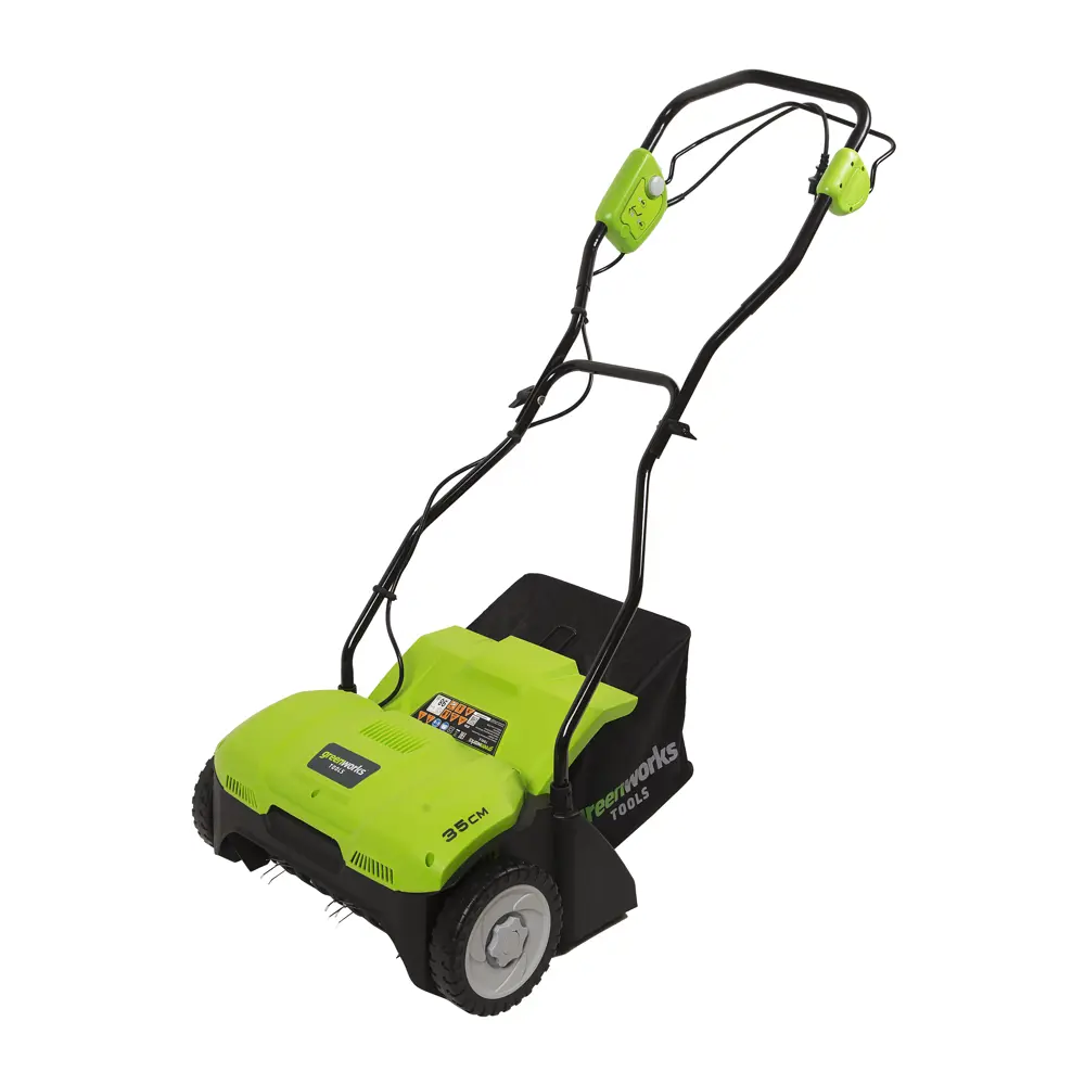 Аэратор для газона электрический Greenworks, 1100 Вт 32 см STLM-2207012