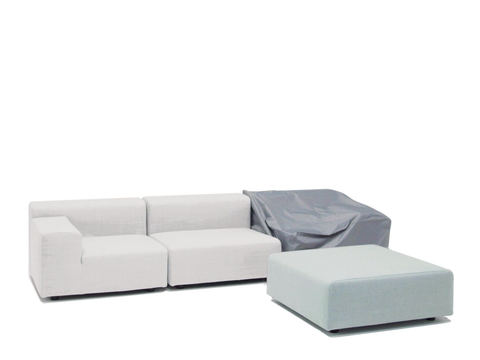 Тканевый модульный садовый диван Kartell Plastics ARCH-00078602 - Вид №6