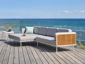 Модульный садовый диван Sunbrella® с полуостровом