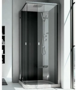 Gruppo Geromin Многофункциональная угловая душевая кабина из хрусталя с гидромассажем Sound