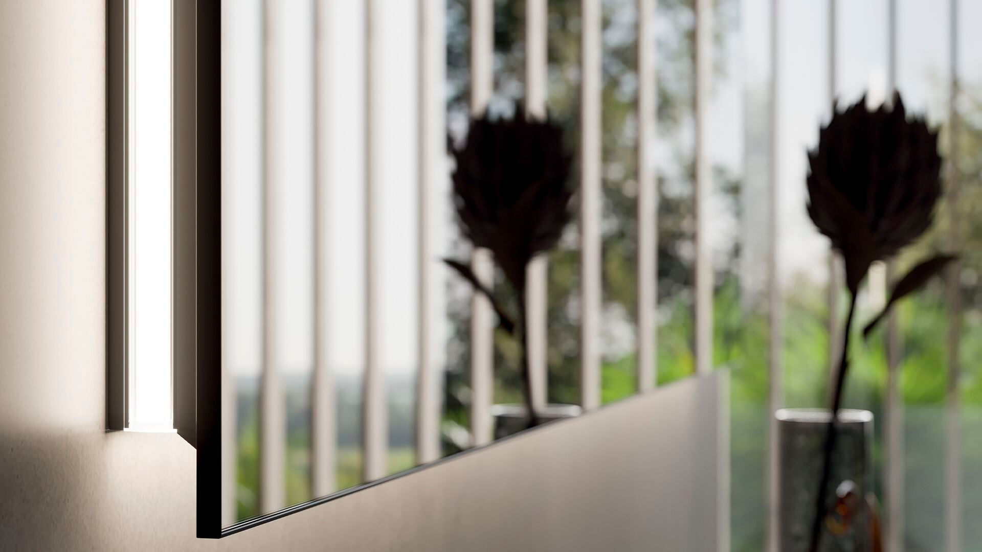 Зеркало для ванной со встроенным освещением INDA® ARCH-00083090 - Вид №2