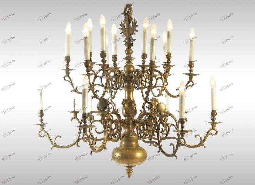 Woka Lamps Vienna Люстра из бронзы в классическом стиле sun-id-1402495