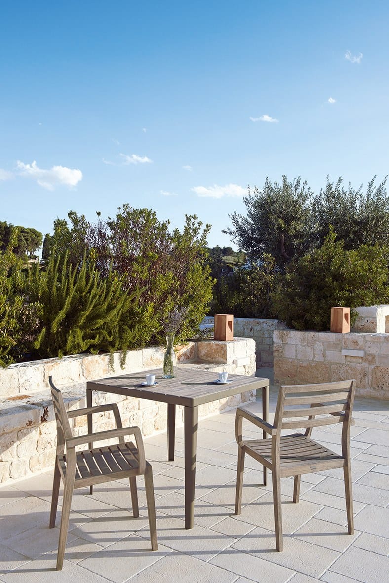 Штабелируемый садовый стул из тикового дерева Ethimo Laren ARCH-00089384 - Вид №4